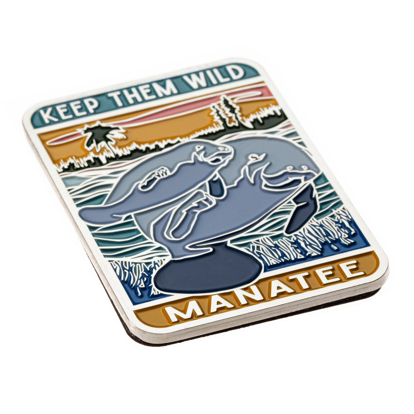 Enamel Magnet - Manatee Original Art