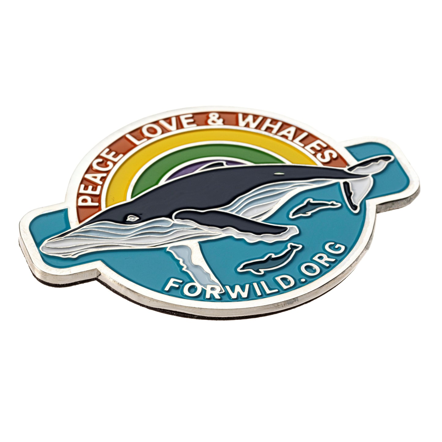 Enamel Magnet - Whale Original Art