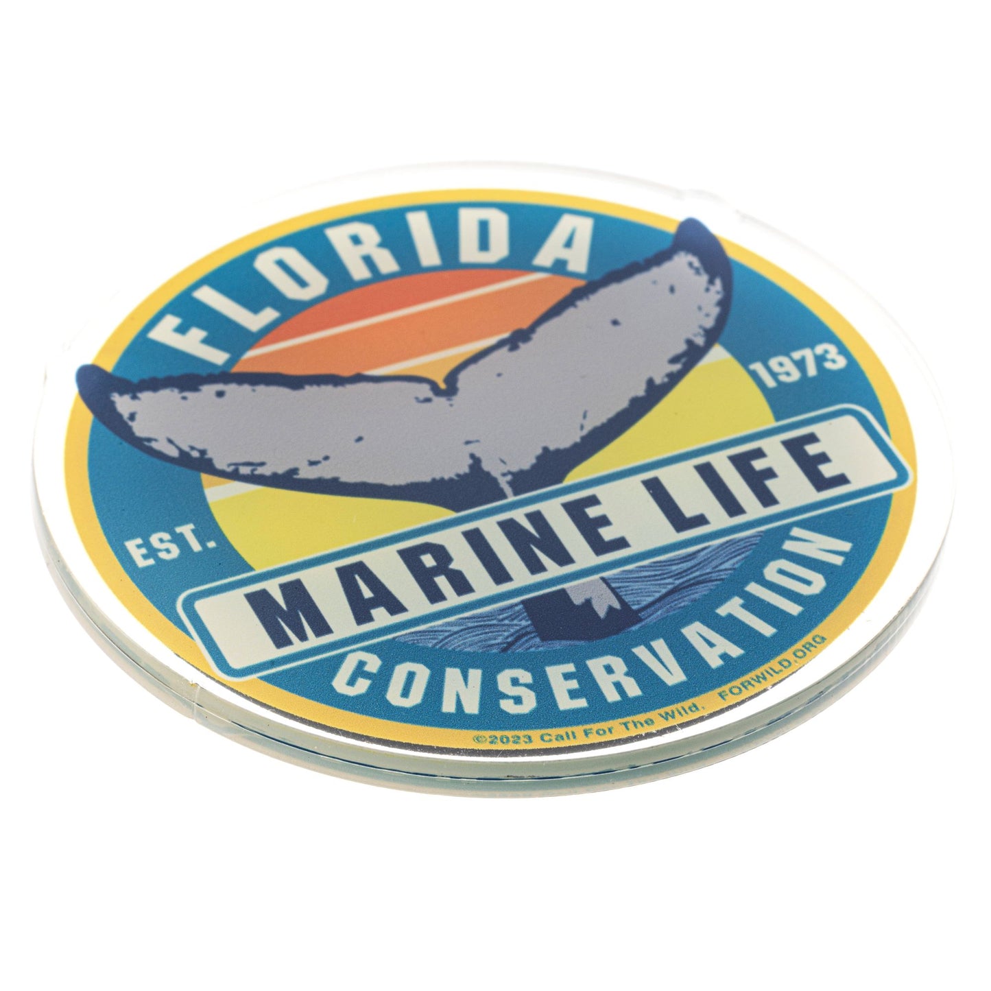 Acrylic Magnet - Marine Life Conservation Seal