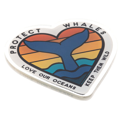 Acrylic Magnet - Protect Whales Heart