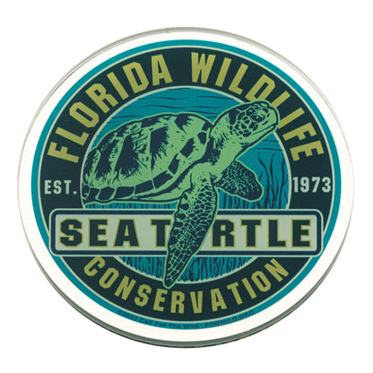 Acrylic Magnet - Sea turtle Conservation Seal