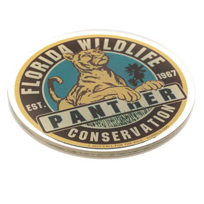 Acrylic Magnet - Panther Conservation Seal