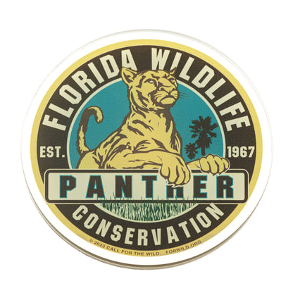 Acrylic Magnet - Panther Conservation Seal