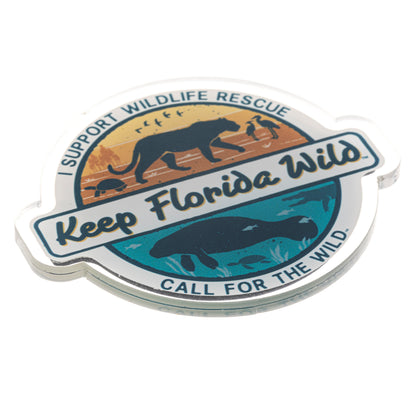 Acrylic Magnet - Keep Florida Wild Sunset