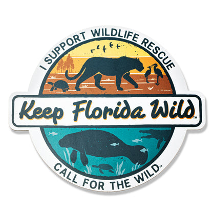 Car Magnet - Keep Florida Wild Sunset