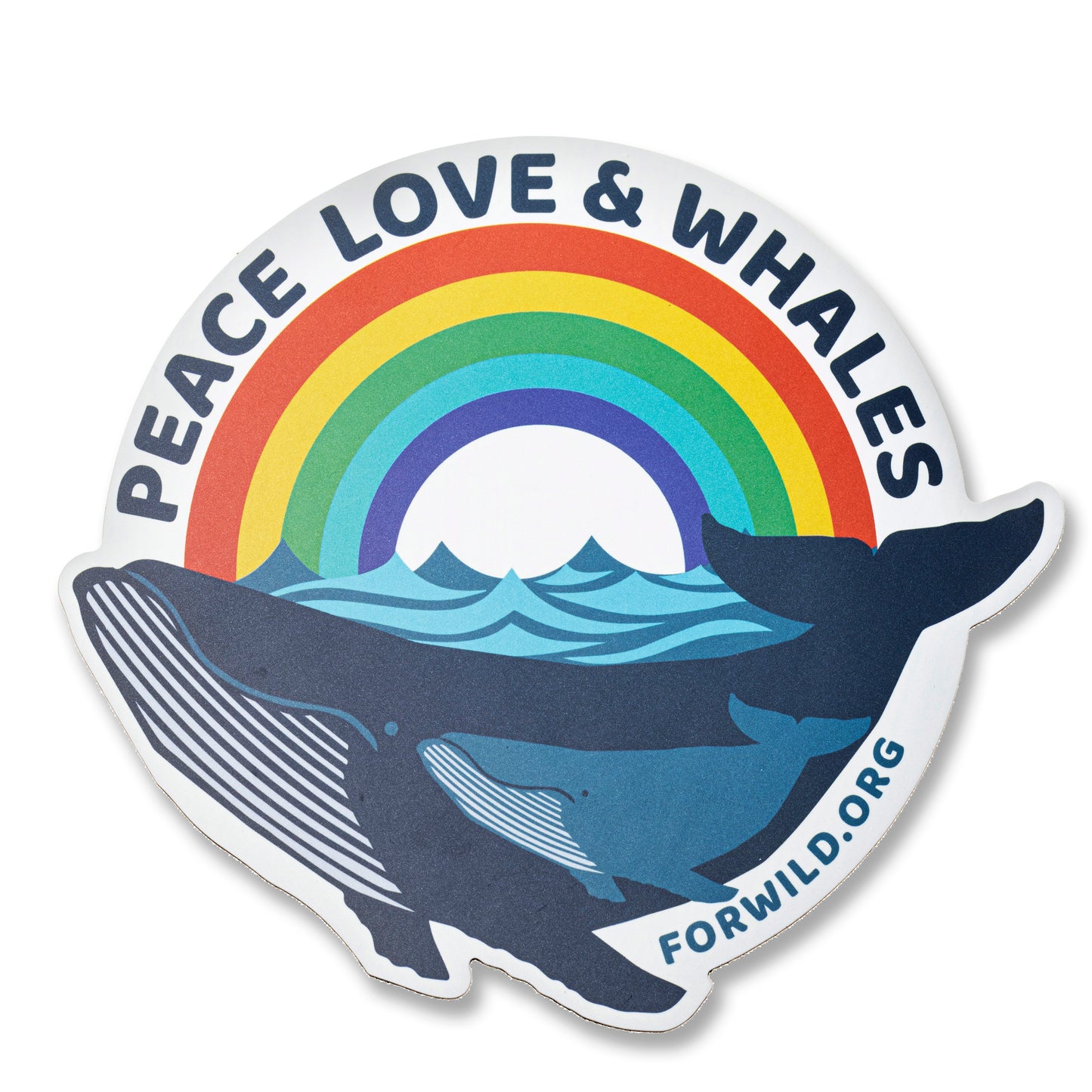 Car Magnet - Peace Love Whales