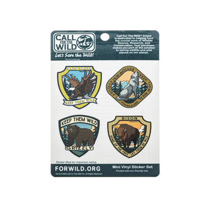 Small Sticker Sheet - Great American Heritage Animals