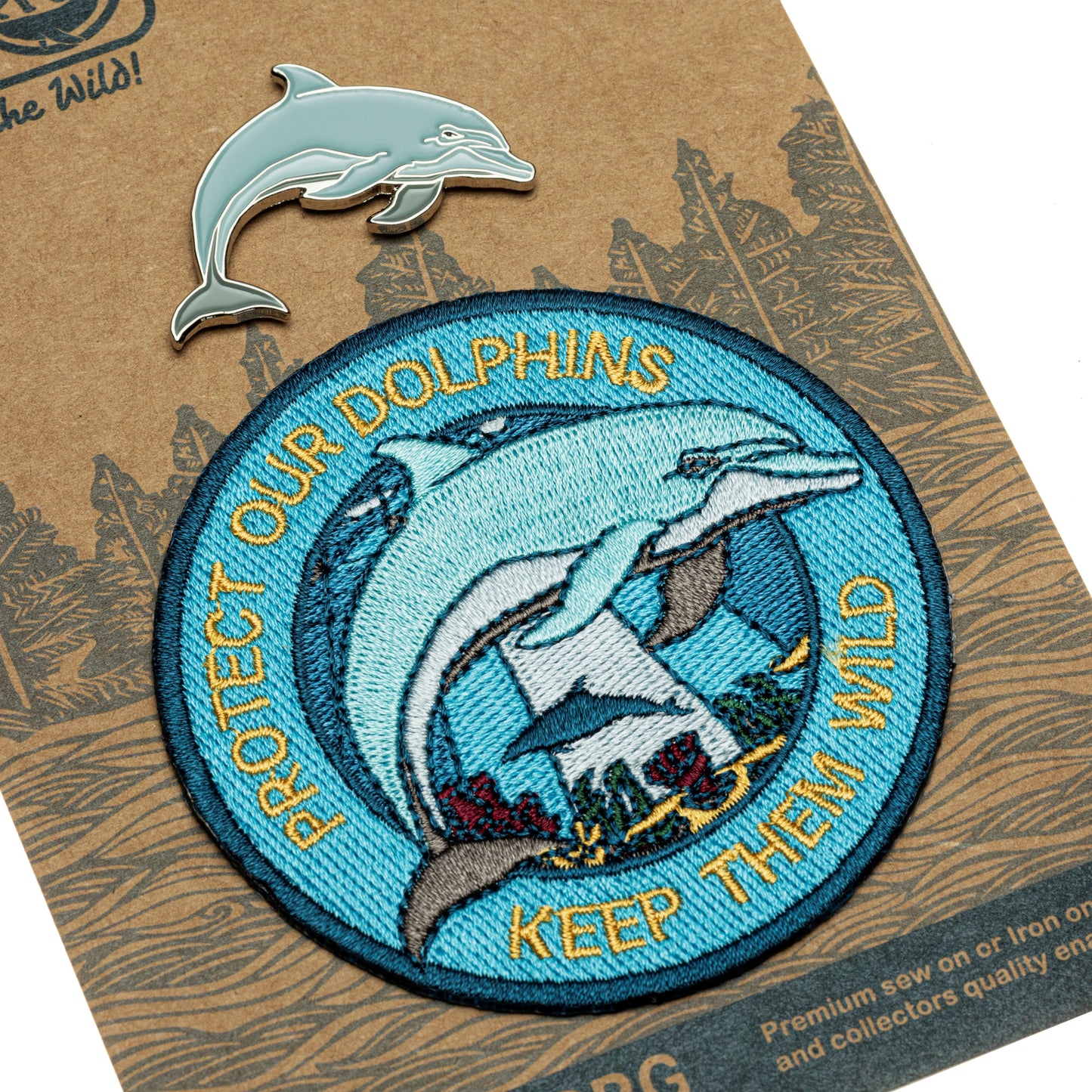 Patch Pin Set - Dolphin