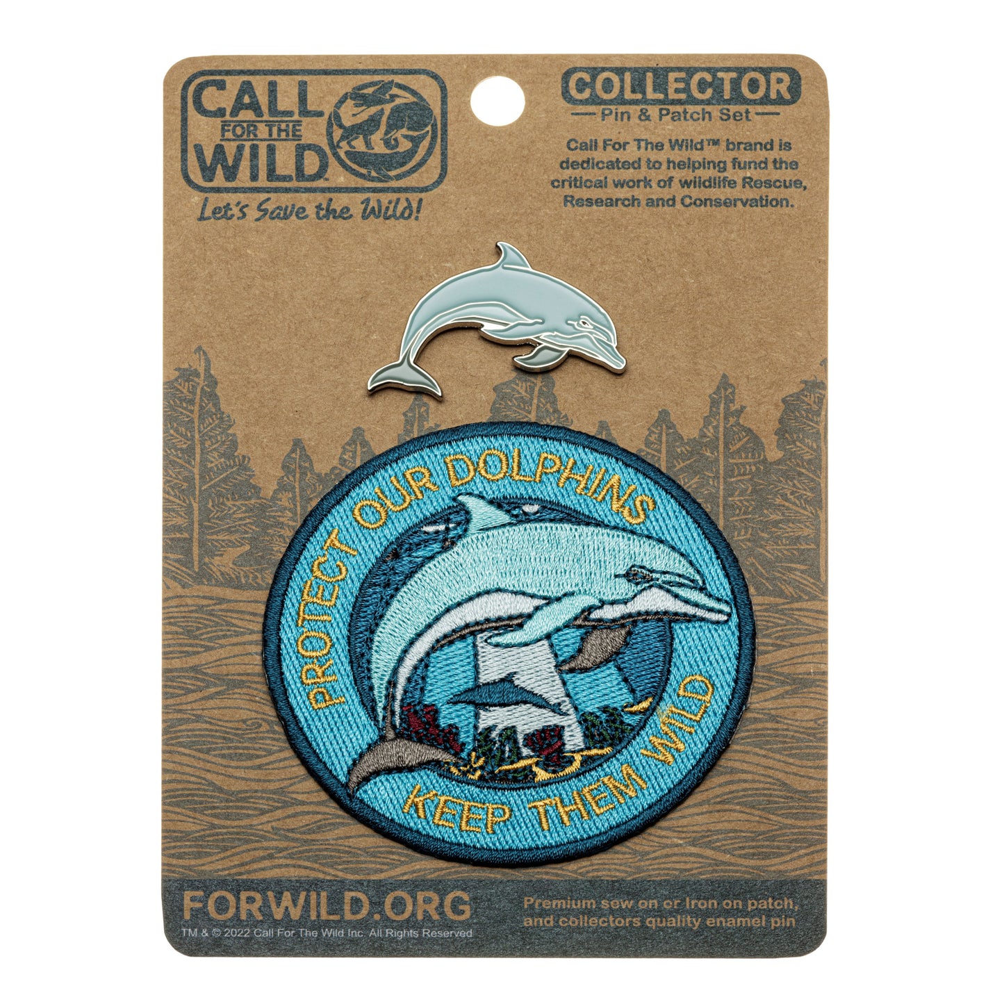 Patch Pin Set - Dolphin