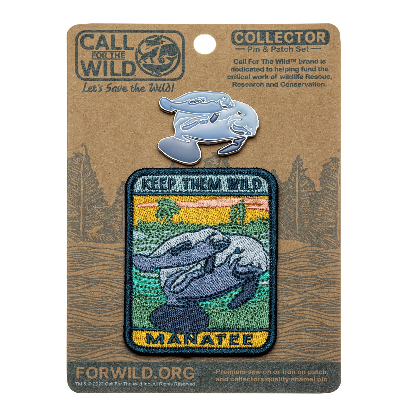 Patch Pin Set - Manatee