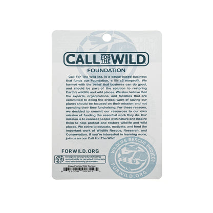 Peggable Sticker Card - Panther Conservation Seal