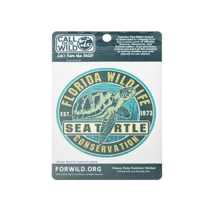 Peggable Sticker Card - Sea Turtle Conservation Seal