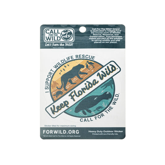 Peggable Sticker Card - Keep Florida Wild Sunset