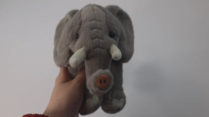 Rescue Elephant Plush with Crate – Conservation Keepsake