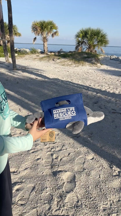 Rescue Dolphin Plush with Stretcher – Conservation Keepsake