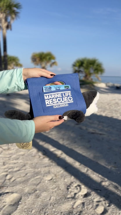 Rescue Great White Shark Plush with Stretcher – Conservation Keepsake