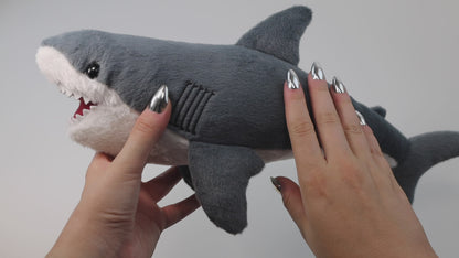 Rescue Great White Shark Plush with Stretcher – Conservation Keepsake