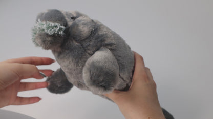Rescue Manatee Plush with Stretcher – Conservation Keepsake